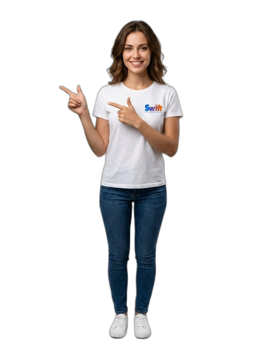 Swift Air Conditioning technician ready for a South Florida service call